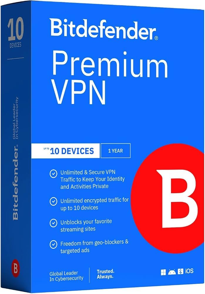 Bitdefender Premium VPN 10 Devices 1 Year